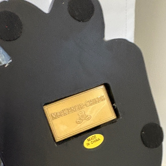 Mackenzie childs Cat Figurine will come bubble wrapped! Has some Staining! - Picture 2 of 5